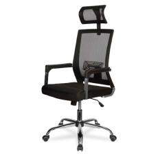 Кресло оператора современного дизайна CLG-423 MXH-A College ткань/сетка (Черная)