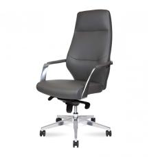 Кресло руководителя Noreden Capital Grey L326HCA-Grey (алюминиевая  база / серая экокожа)