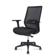 Кресло офисное Norden / Mono  black LB / черный пластик / черная ткань / черная сетка