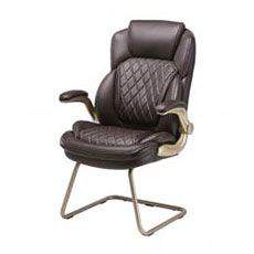 Кресло для посетителя Бюрократ T-9915 кожзам (Коричневый кожзам)