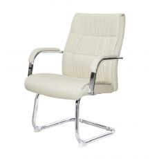 Кресло для посетителя RCH 9249-4 (Бежевая экокожа)