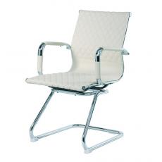 Кресло для посетителя RCH 6016-3 (Бежевая экокожа)