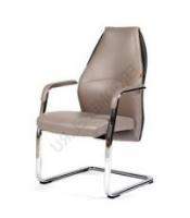 Кресло офисное Chairman Basic V экопремиум (Светло-бежевая кожа/Темно-серая кожа)