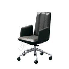 Кресло для руководителя Aulenti кожа наппа TP/ZP (Серая кожа)