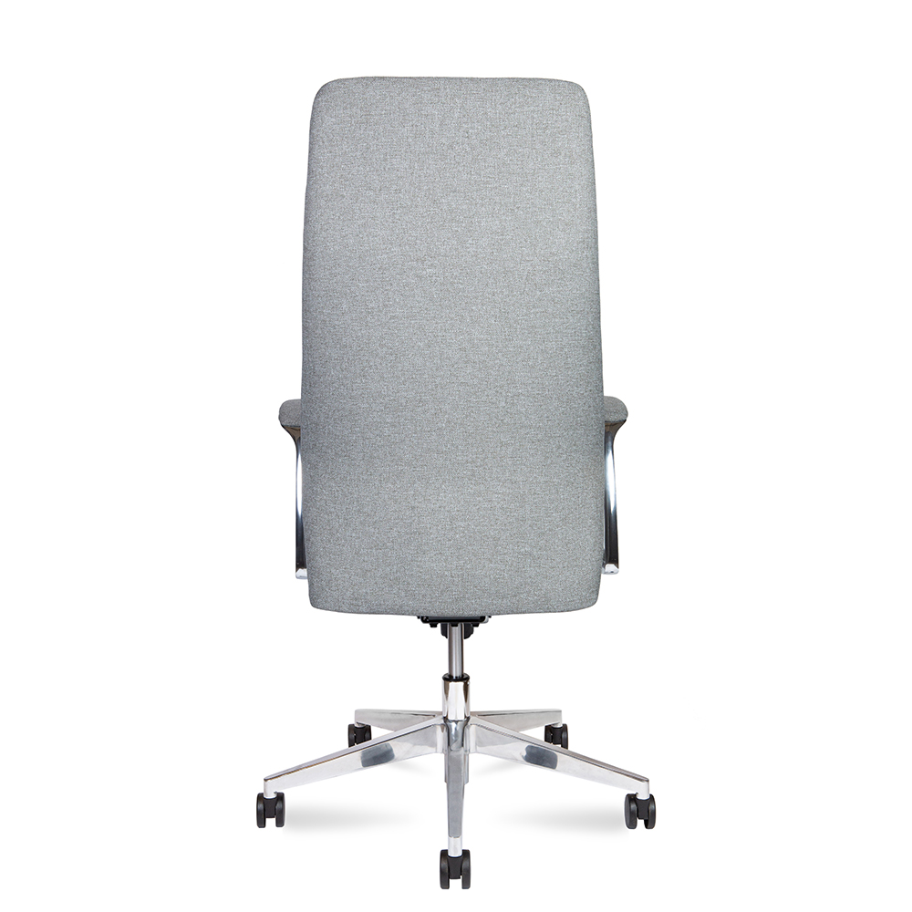 Кресло офисное Norden / Liverpool grey fabric / алюминиевая  база / серая ткань