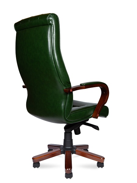 Кресло офисное Norden P2338-L09 leather / Боттичелли / дерево / зеленая глянцевая кожа /мультиблок