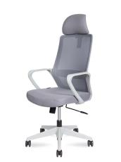 Кресло офисное Norden H6256-1 grey / Pino grey / серый пластик / серая ткань / серая ткань