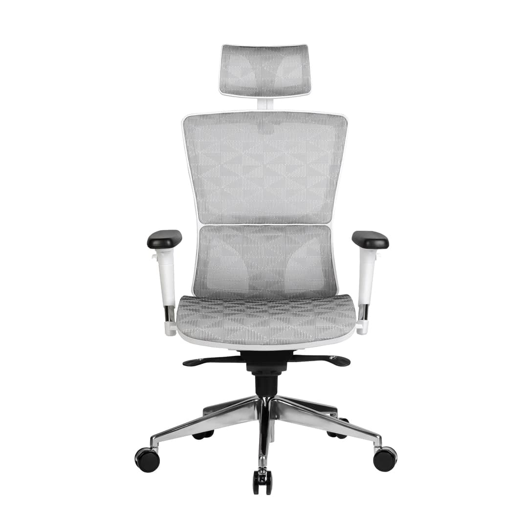 Кресло для персонала  RCH A8 Белый пластик/сетка