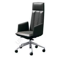 Кресло для руководителя с высокой спинкой Aulenti кожа наппа TP/ZP (Серая кожа)