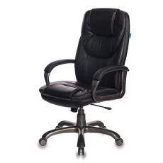 Кресло для руководителя Бюрократ T-9905S кожзам (Черный кожзам)