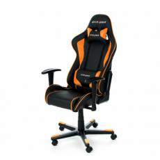Кресло компьютерное Formula OH/FE08 DXRacer кожа PU (Оранжевая экокожа)