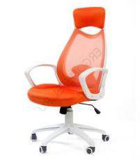 Офисное кресло Chairman 840 Белый пластик (Оранжевая)