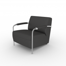Кресло 1-местное кожа R TIVOLI (Черный)