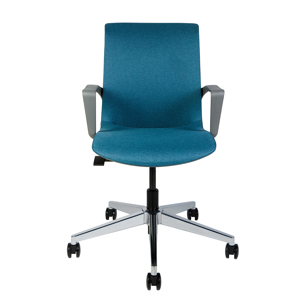 Кресло офисное Norden / Некст / синяя ткань / темно серый пластик