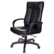 Кресло для руководителя Бюрократ KB-10 кожзам (Черный кожзам)