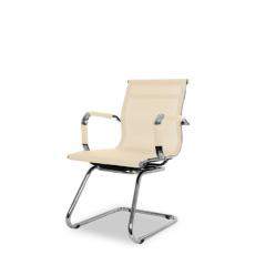 Кресло посетителя бизнес класса CLG-619 MXH-C College полимерная сетка (Бежевая)