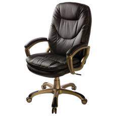Кресло для руководителя Бюрократ CH-868AXSN кожзам (Темно-коричневый кожзам)