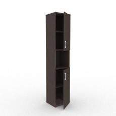 Шкаф узкий для документов высокий 395x370x1960 2П.005.5 Style (Венге)