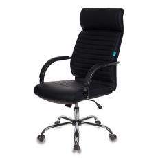 Кресло для руководителя Бюрократ T-8010SL кожзам (Черный кожзам)