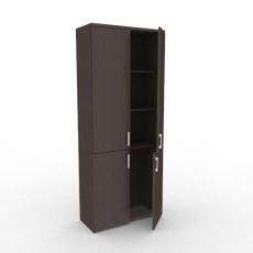 Шкаф для документов высокий закрытый 790x370x1960 2Ш.005.5 Style (Венге)