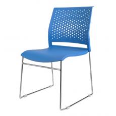 Кресло для посетителей  RCH D918 Пластик (Синяя)