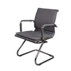 Кресло для посетителя Бюрократ CH-993 кожзам (Серый кожзам)