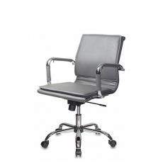 Кресло для руководителя Бюрократ CH-993-Low кожзам (Серый кожзам)