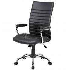 Кресло для руководителя  RCH 8234 (Черная экокожа)