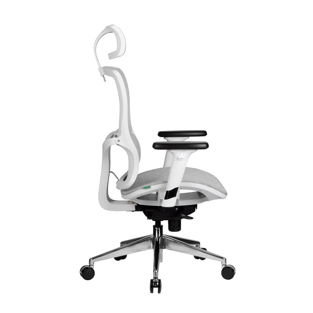 Кресло для персонала  RCH A8 Белый пластик/сетка
