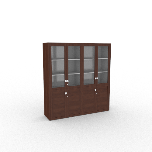Шкаф для документов со стеклянными дверьми 1860x460x1980 ПР 360 Премьер