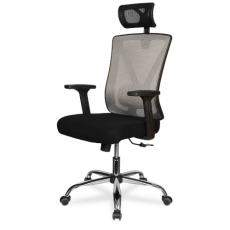 Кресло оператора современного дизайна CLG-424 MXH-A College ткань/сетка (Черная)
