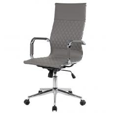 Кресло для руководителя  RCH 6016-1 S (Серая экокожа)