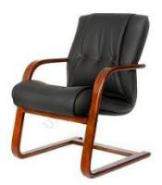 Офисное кресло Chairman 653V кожа (Черная)
