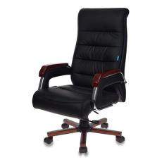 Кресло для руководителя Бюрократ T-9909 кожзам (Черный кожзам)