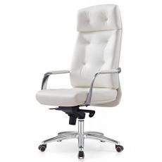 Кресло для руководителя Бюрократ Dao кожа (Белая кожа)
