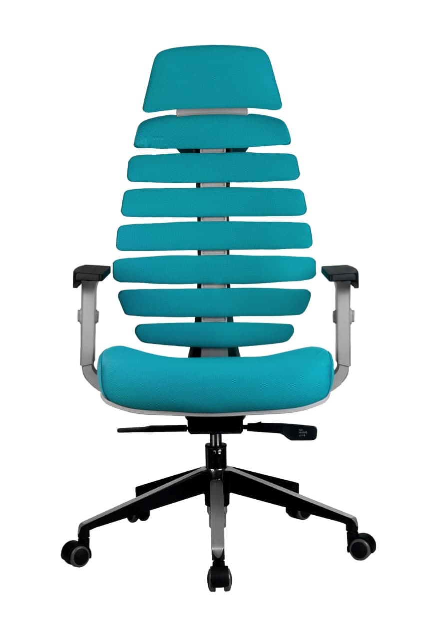 Кресло для персонала  RCH SHARK Серый пластик/Ткань