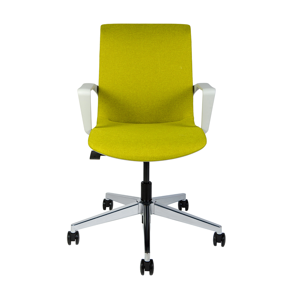 Кресло офисное Norden / Некст / зеленая ткань / cветло серый пластик