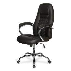 Кресло руководителя бизнес-класса CLG-624 LXH College кожа PU (Черная экокожа)