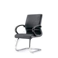 Кресло для посетителя Zele 1 кожзам (Черная кожа)