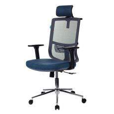 Кресло для руководителя Бюрократ MC-612-H/DG сетка (Синяя)