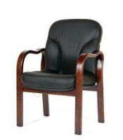 Офисное кресло Chairman 658 кожа (Черная)