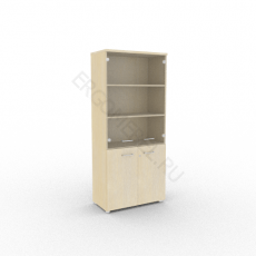 Шкаф комбинированный 800x420x1820 72H002 Fermo Metal (Светлый дуб)