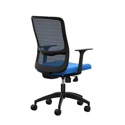 Кресло для персонала Olive с фиксированными подлокотниками черный каркас ткань CW 