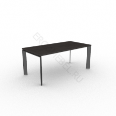 Стол 1800x900x770 FE180 цвет каркаса черный Fermo Metal (Венге)