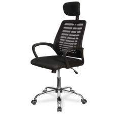 Кресло оператора современного дизайна CLG-422 MXH-A College ткань/сетка (Черная)
