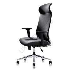 Кресло для руководителя с подголовником Vich ткань AH/TM (черная/черная)