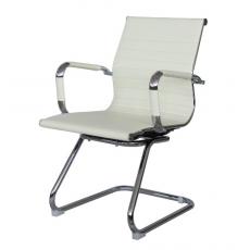 Кресло для посетителя RCH 6002-3 (Бежевая экокожа)