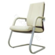 Кресло Торино HSW на раме натуральная кожа (бежевая Savanna/ дерево венге)