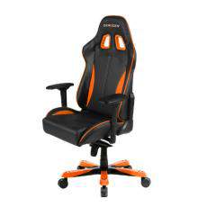 Кресло компьютерное King OH/KS57 DXRacer кожа PU (Оранжевая экокожа)