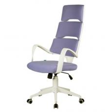 Кресло для персонала  RCH SAKURA Белый пластик/Фьюжн (Голубая)